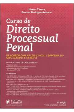 Livro Curso De Direito Processual Penal Nestor T Vora Estante Virtual