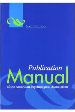 Publication Manual Of The American Psychological Association