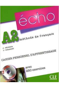 Echo A2 Méthode de Français Cahier Personnel Dapprentissage - Cd