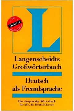 Grossworterbuch Deutsch Als Fremdsprache