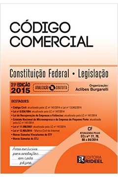 Código Comercial: Constituição Federal e Legislação 2015