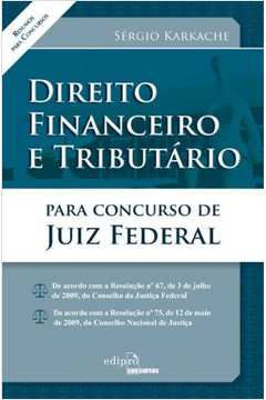 Direito Financeiro E Tributário Para Concurso De Juiz Federal