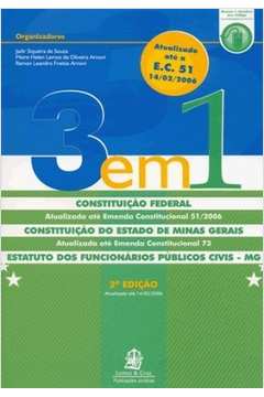 3 em 1 - Constituicao Federal do Estado de Minas Gerais